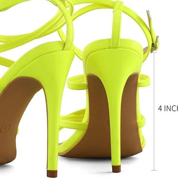 (41-1906)  🔥3/$20🔥  Mysoft Women's Sexy Pointed Toe Strappy  Sz 7 - Picture 7 of 11